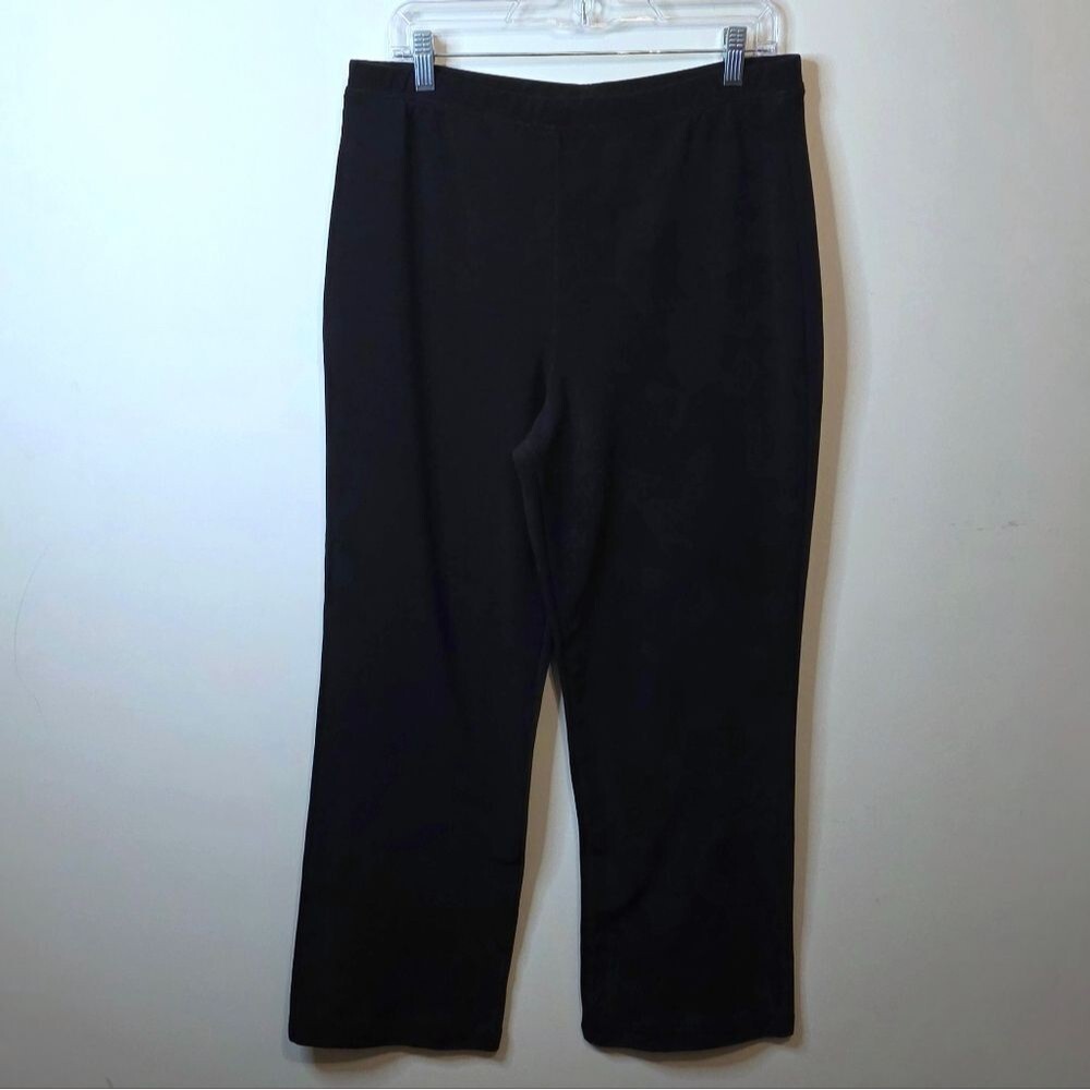 Vintage Studio Black Elastic Waist Pull On Pants Made In USA Size Large